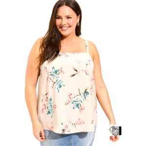 TORRID NEW ORCHID FLORAL Print Sophie Vacation Swing Cami 2X